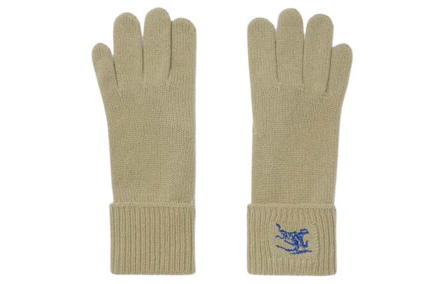 Burberry Cashmere Knit Gloves Unisex Green