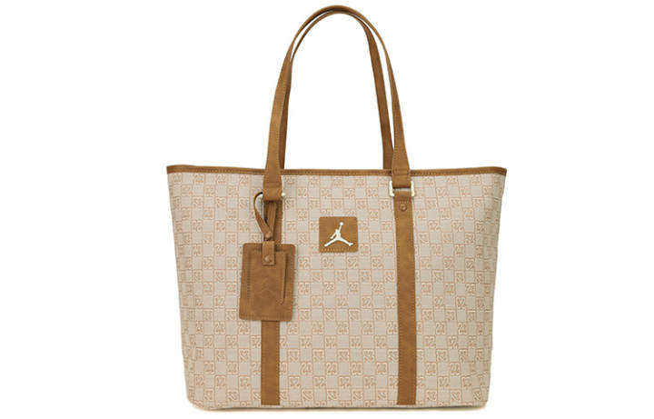 Jordan Jordan Polyester Tote Bag, Shopping Bag, Handbag, Shoulder Bag Regular Unisex Brown