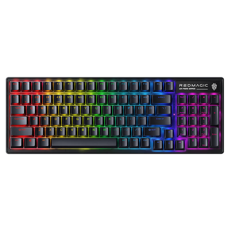 Nubia Devils 100 Keys Custom Designed Chip With 1ms Ultra Low Latency, Tri Mode Seam Mechanical Keyboard