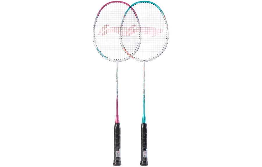Li-Ning LiNing Thunder 9 EX Full Carbon Badminton Rackets Control Type All around Defense Entry level White Blue/White Pink