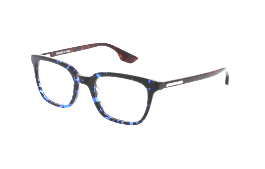 McQ Alexander McQueen Square Eyeglass Frames Unisex Black