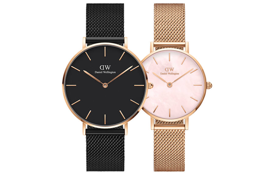 DW/DanielWellington Daniel Wellington PETITE Wrist Watches Quartz Movement Stainless Steel Watchband 36mm Mother of Pearl Color Watch Dial