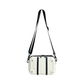 ALNI BITTON PVC Crossbody Bags Regular Men's White/Black