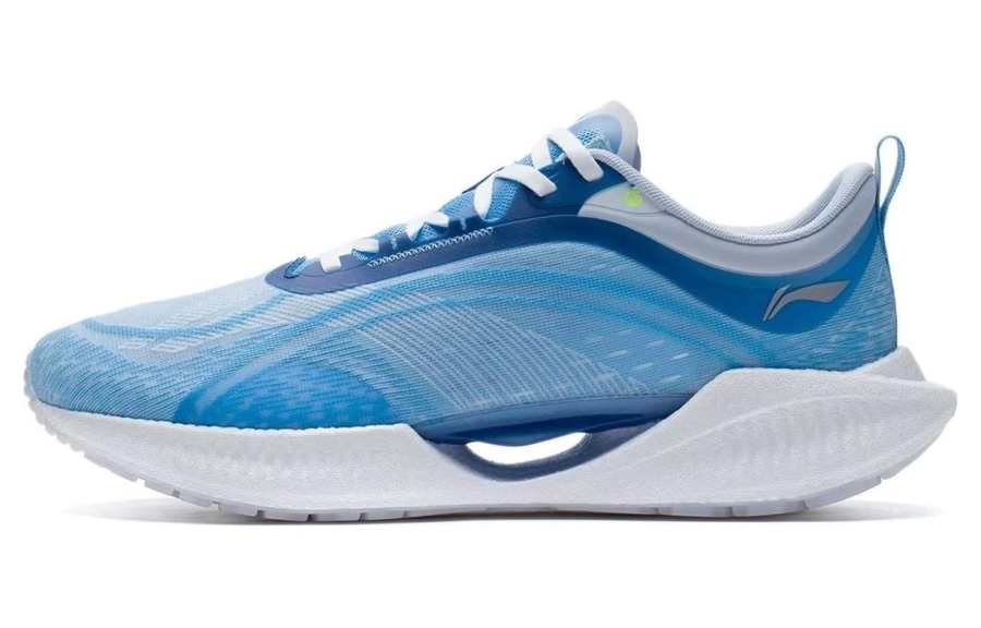 Li-Ning Li Ning Super Light 19 Cushioning Slip Resistant Abrasion Resistant Low top Running Shoes Men's Blue White
