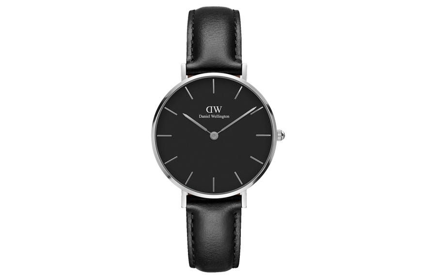 DW/DanielWellington Daniel Wellington Wrist Watches Quartz Movement Leather Strap 32mm Black Dial Women's Watch