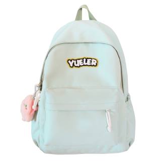 DELIXIONG Nylon Fabric Backpack Regular Unisex Red/Green/Blue/White/Yellow/Black