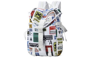 8atheist Polyester Backpack Laptop Bag Regular Unisex White