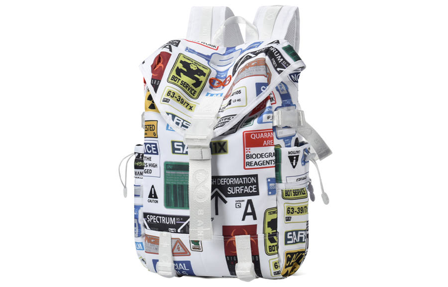 8atheist 8atheist Polyester Backpack Laptop Bag Regular Unisex White