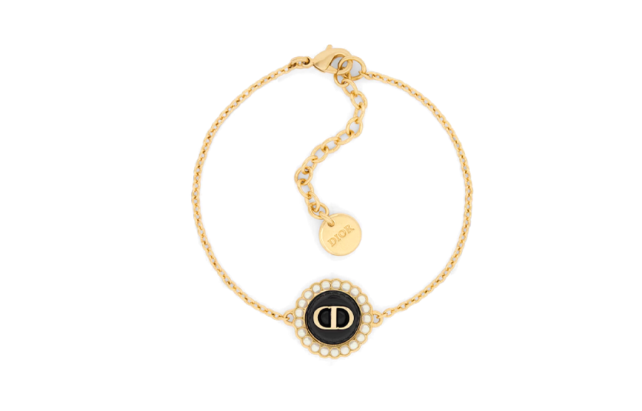 DIOR Metal, Glass, Resin Bracelets Women's Gold