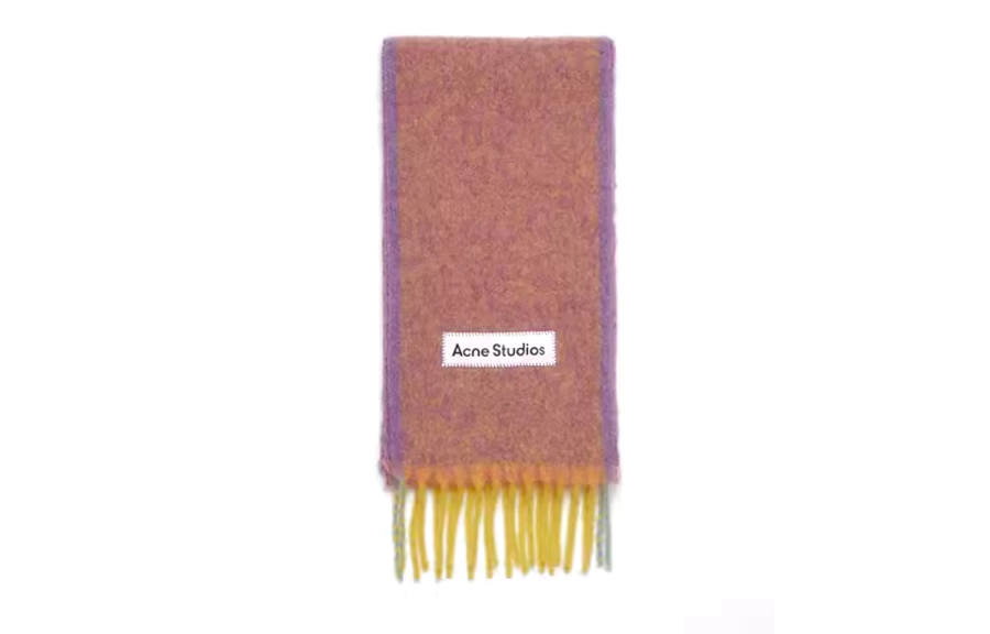 Acne Studios Acne Studios Knit Scarves Unisex Acid Yellow