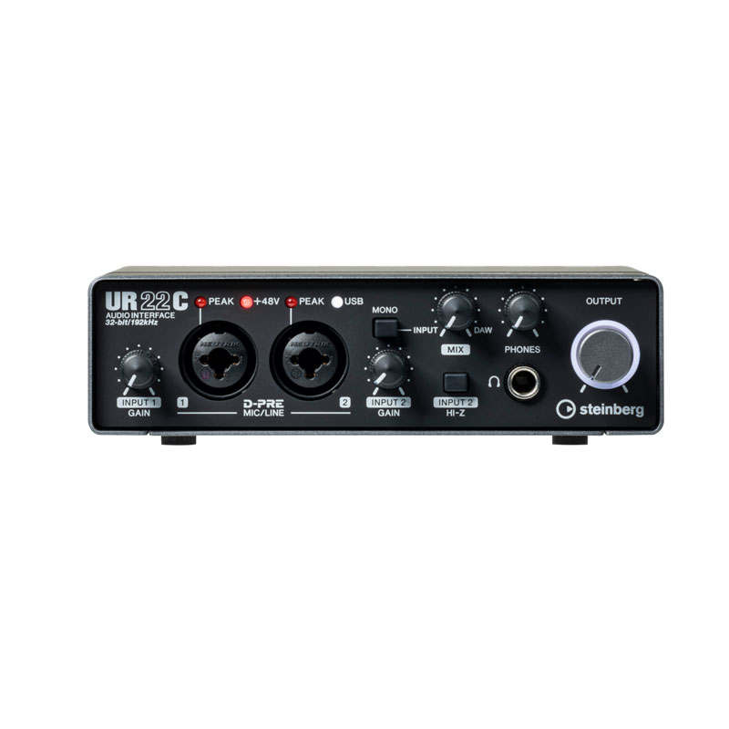 YAMAHA External Sound Cards UR22C 2X2 USB 3.0 Audio Interfaces