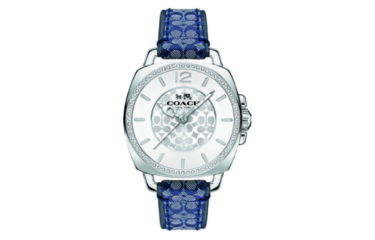 COACH Wrist Watches Quartz Movement Leather Strap 34mm Silver Dial Women's Watch