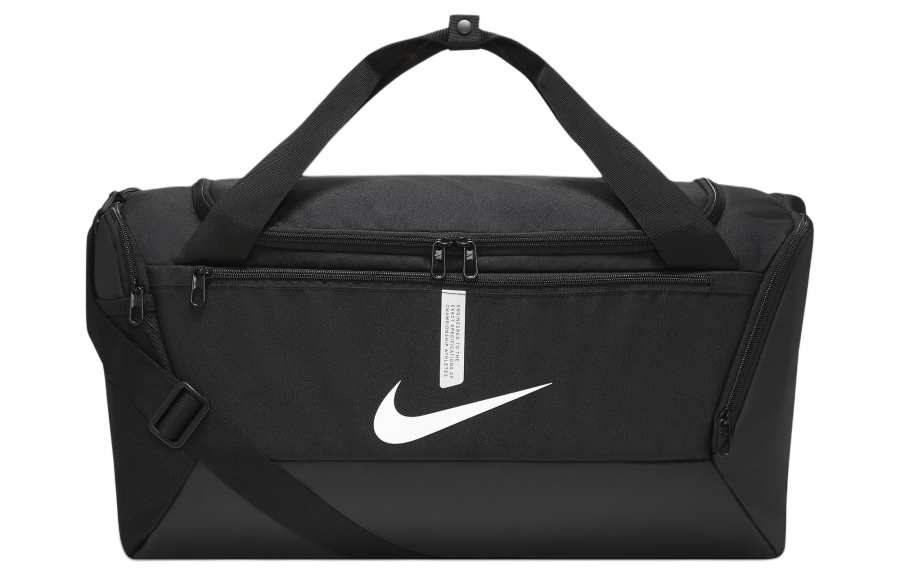 Nike Nike Polyester Portable Luggage Bag Travel Bag Gym Bag Small Unisex Black & White