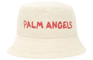 PALM ANGELS 100% Cotton Bucket Hats Women's White