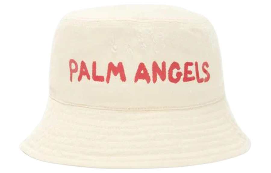 PALM ANGELS 100% Cotton Bucket Hats Women's White