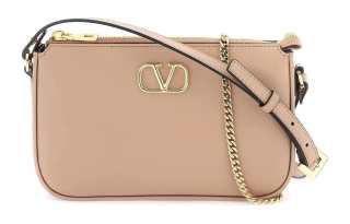 Valentino VLogo Signature Zip Up Mini Crossbody Bag