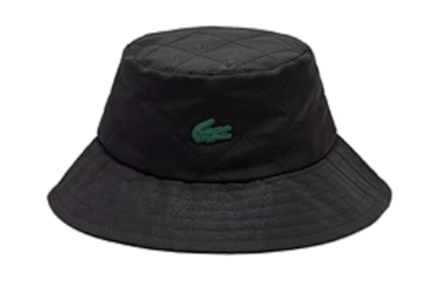 LACOSTE LACOSTE Polyester, Silicone Bucket Hats Unisex Black/Pink