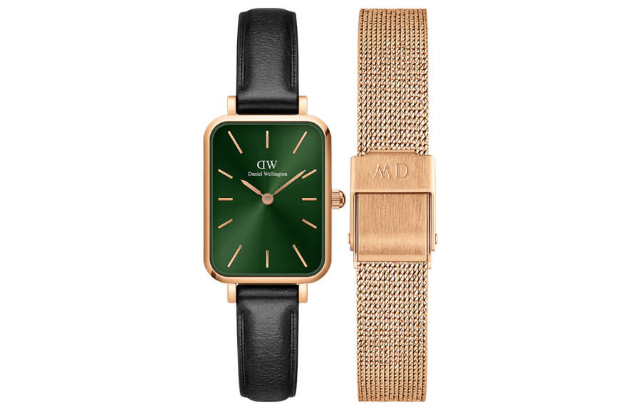DW/DanielWellington Daniel Wellington QUADRODanielWellington Wrist Watches Quartz Movement Green Dial Women's Watch