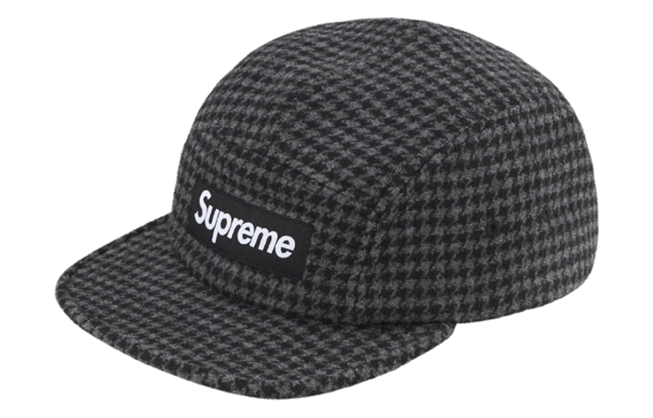 Supreme Supreme Houndstooth Wool Camp Cap
