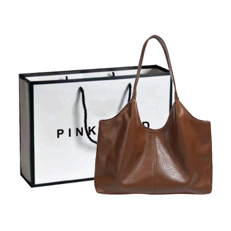 PINK·LAND Pu Commute Bag, Shoulder Bag Women's Khaki/Black/Coffee