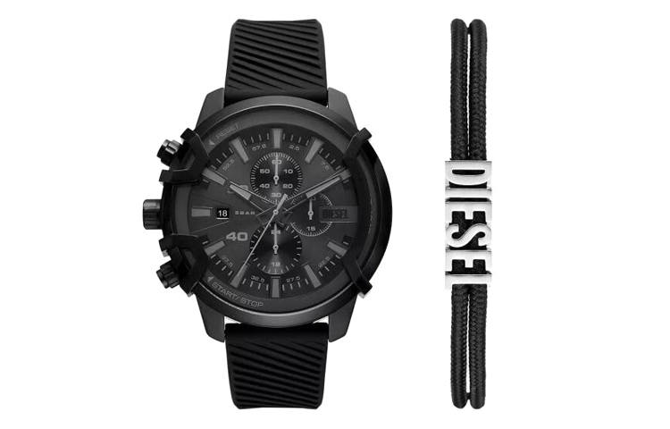 DIESEL Diesel Chronograph Watch And Bracelet Set