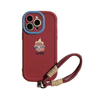MOUEI TPU Material Celebrate Happy Bear Joyful Bear Minimalist Fashion Refreshing Cute Women's Bracelet Phone Cases