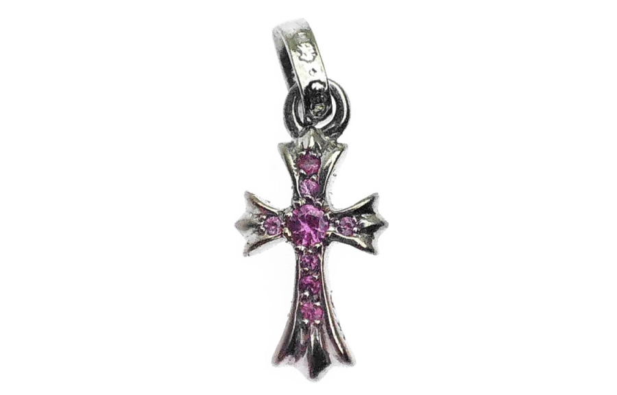 Chrome Hearts Chrome Hearts 2000s cross sapphire pendant