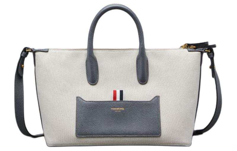 THOM BROWNE Thom Browne grosgrain-loop tote bag