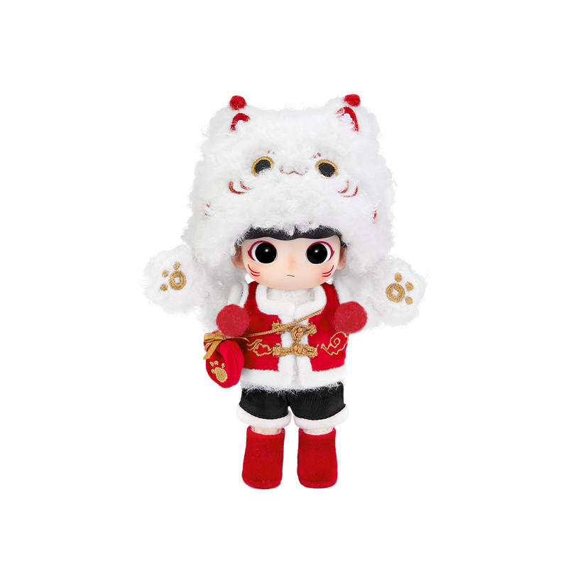 POP MART DIMOO Treasure Lucky Cat 2024 Year Of The Dragon New Year Edition Creative Trendy Figures 14cm
