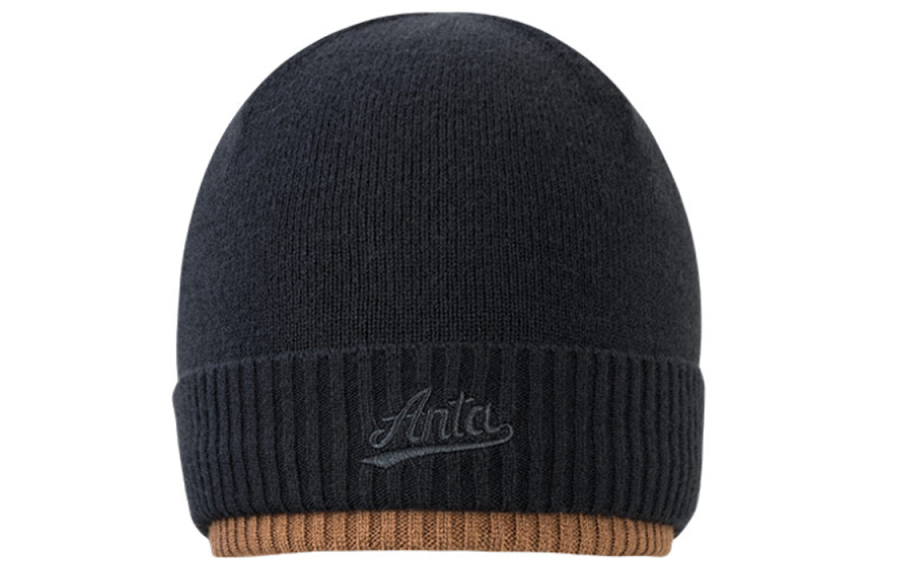 Anta Sheep Cashmere, Fine Cashmere Yarn Beanies Unisex Black/White