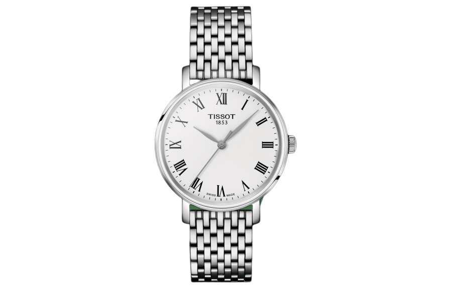 TISSOT Meishi Collection Quartz Movement 50m Waterproof Women's Watch 34mm Silver Dial