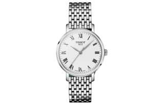 TISSOT Meishi Collection Quartz Movement 50m Waterproof Women's Watch 34mm Silver Dial