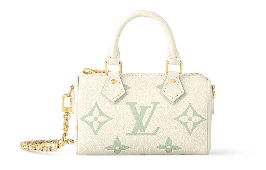 LOUIS VUITTON Speedy Leather Pillow Bag, Handbag, Shoulder Bag, Crossbody Bag Women's Latte White Matcha
