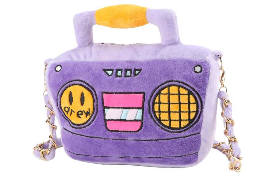Drew House Polyester Shoulder Bag, Crossbody Bag Regular Unisex Purple