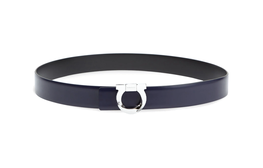 Ferragamo 【Previous Season】Gancini reversible calfskin belt