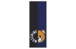 MOSCHINO Knit Scarves Women's Black Blue
