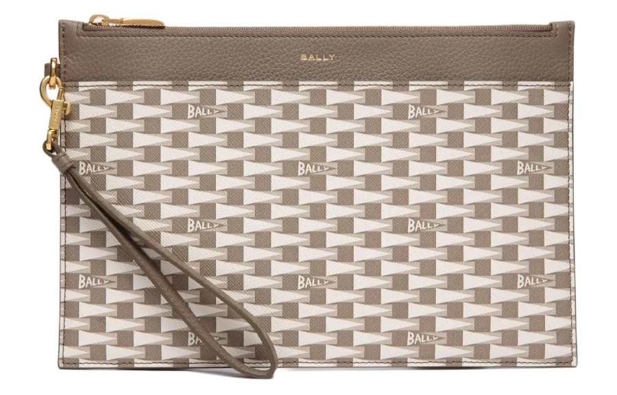 BALLY BALLY Leather Clutch Men's Brown