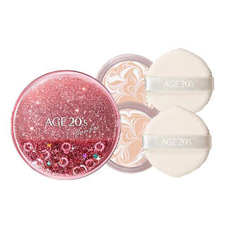 Aekyung Age20's AEKYUNG KERASYS Yeru Rose Sparkling Sand Serum Air Cushions Clear Dewy Skin Concealing 12.5g*2
