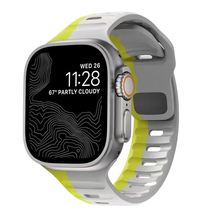 WANSHANGXIAOJIE Strap Apple Compatibility Silicone Material