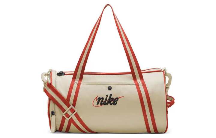 Nike Nike Zip Closure Fabric Shoulder Bag, Crossbody Bag, Handbag, Gym Bag Unisex Ecru