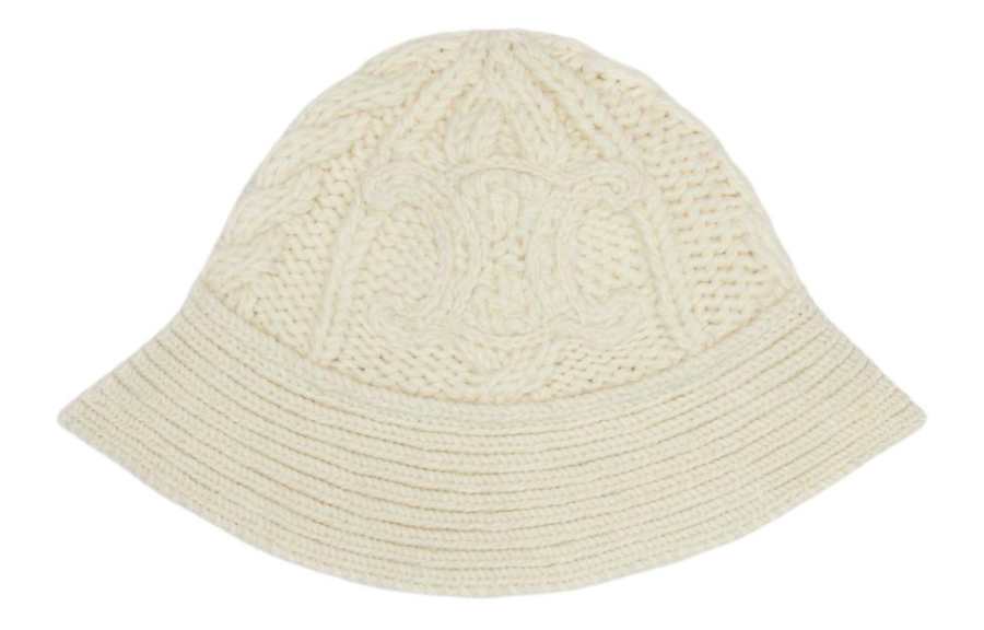 CELINE CELINE Triomphe Cloche Beanie In Aran Alpaca Wool