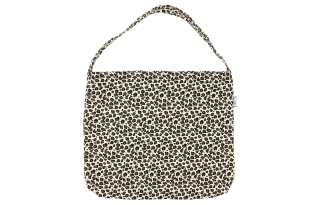 Emis Corduroy Handbag Regular Unisex White Leopard Print