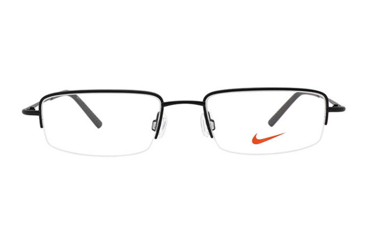 Nike Nike Plate Frame Square Eyeglass Frames Unisex Black