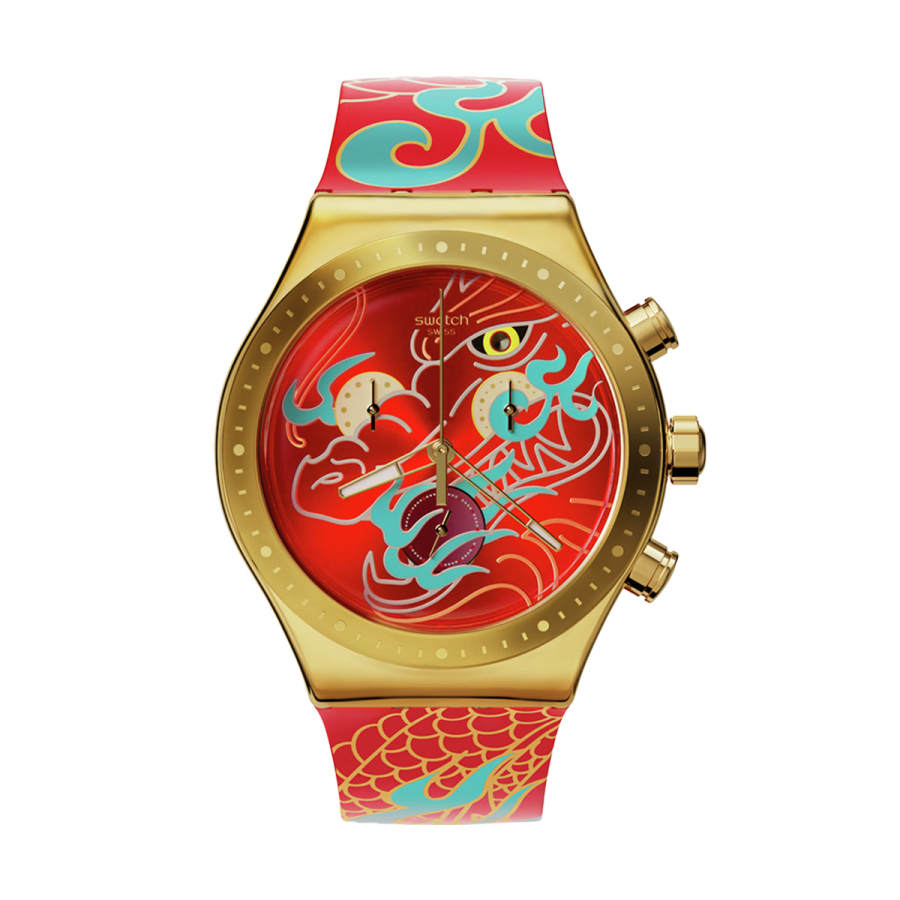 SWATCH SWATCH Unisex 49mm Red Watch YVZ100