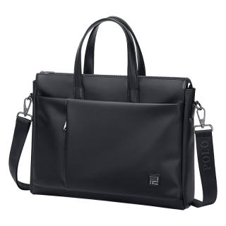 POLO Synthetic Leather Crossbody Bag Briefcase Large Men's Black/Gray