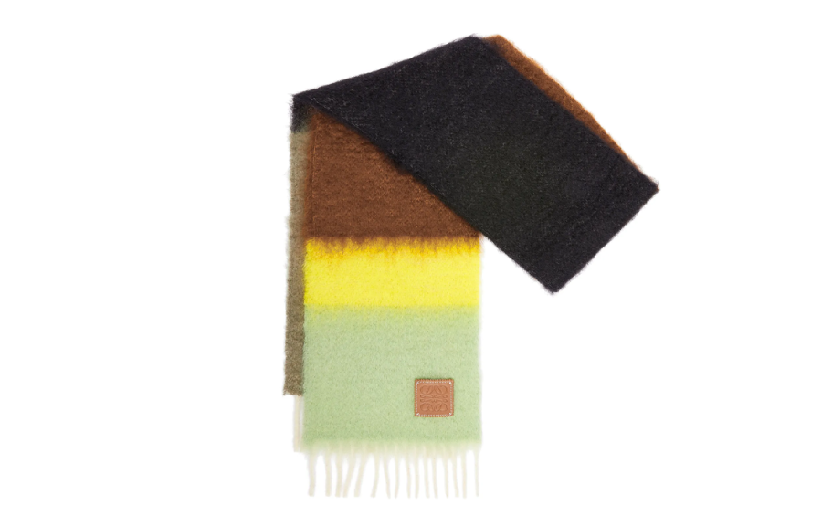 LOEWE LOEWE Logo Patch Fringed Scarf