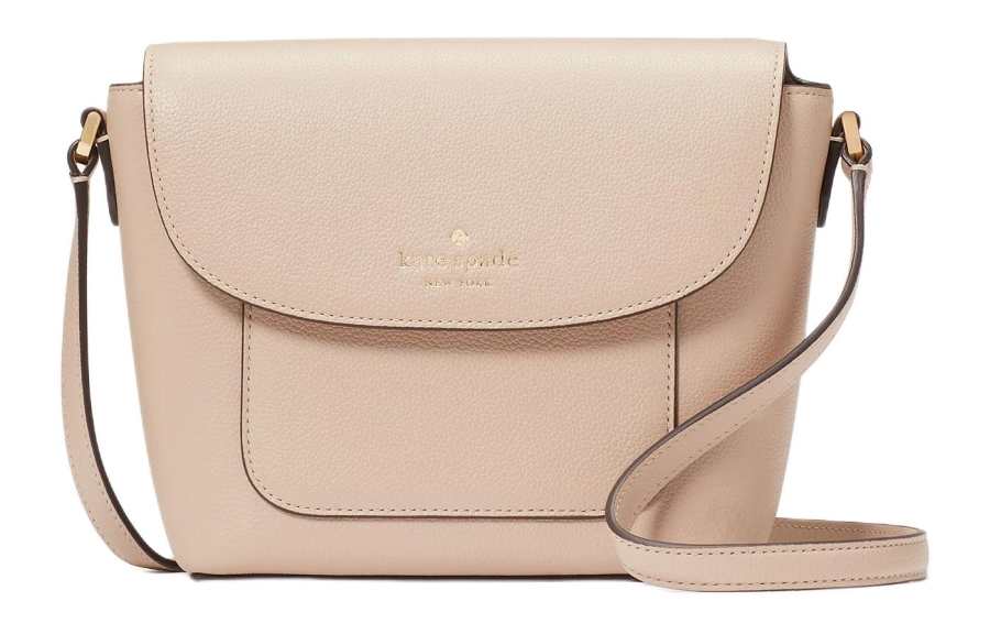 Kate Spade Litchi Grain Leather Shoulder Bag, Crossbody Bag Regular Women's Warm Beige