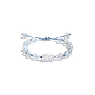 RUOK S999 Silver Moonstone Bracelets Unisex