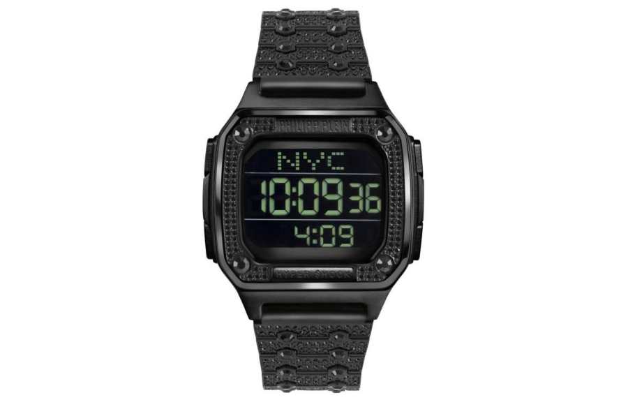 PHILIPP PLEIN Wrist Watches Quartz Movement Stainless Steel Strap 44mm Black Dial Men's Watches