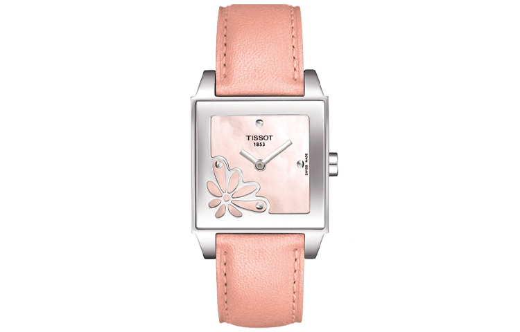 TISSOT T TREND Quartz Movement 30m Waterproof Women's Watch 25mm Silver Dial Stainless Steel Case